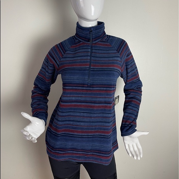Eddie bauer Quest Fleece 1/4-Zip -‎ Printed petite small - Picture 1 of 14